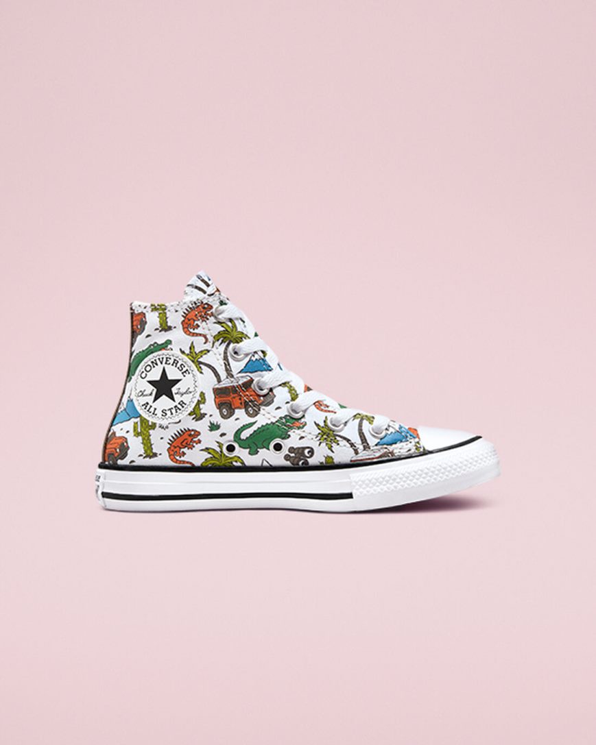 Tenis Converse Chuck Taylor All Star Desert Explorer Cano Alto Menina Branco Verdes | PT G0410P8